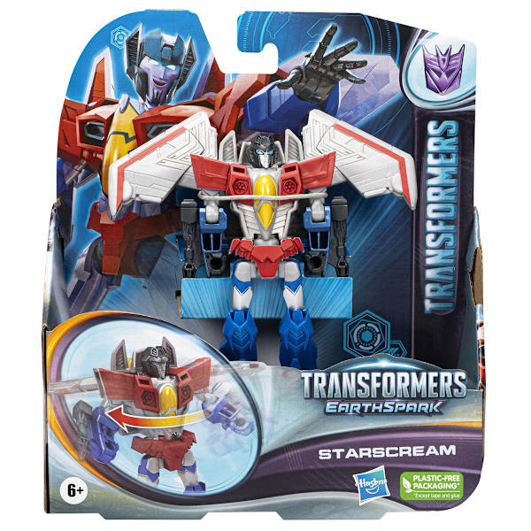 Transformers EarthSpark Warrior Starscream multifärg