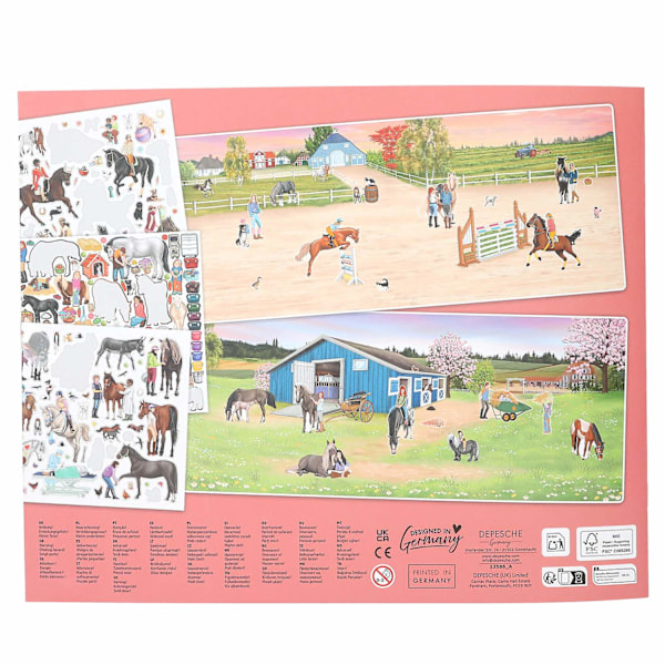 Create your Happy Horses Pysselbok multifärg