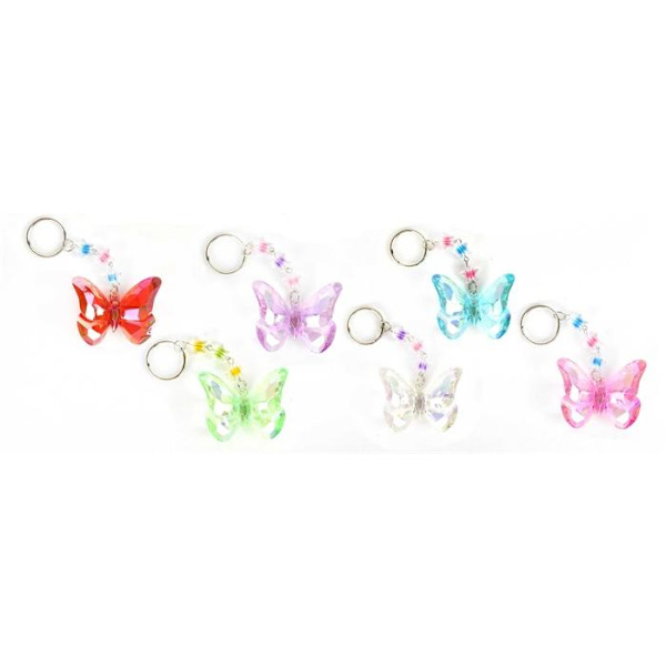 Nyckelring Fjäril 5cm Grön Grön