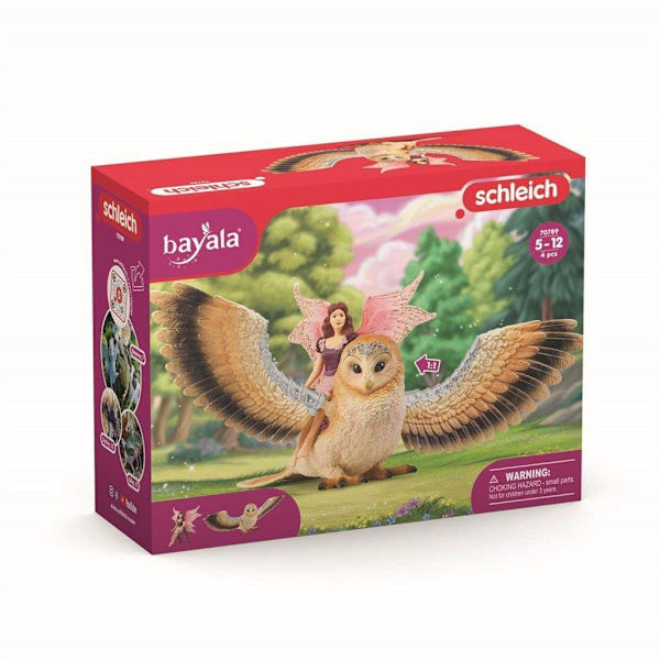 schleich® BAYALA Älva på Glitteruggla 70789 multifärg