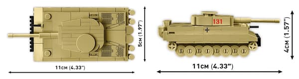 Cobi Tiger I 131 1:72 3095 multifärg