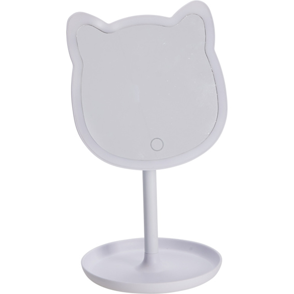 Sminkspegel med LED-belysning Katt multifärg