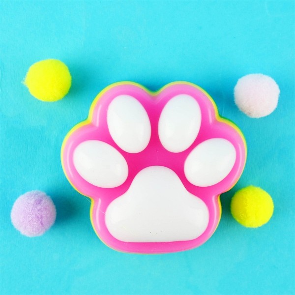 Squishy Cat Paw Rainbow multifärg