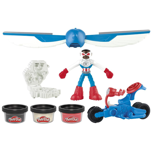 Play-Doh Marvel Captain America Moto-slicer multifärg