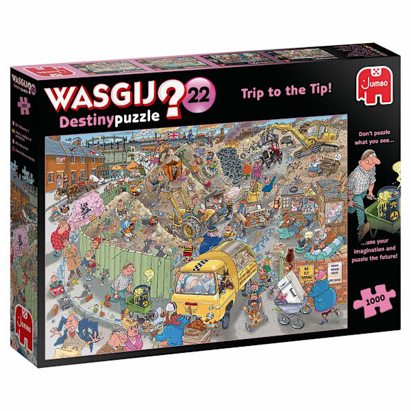 Wasgij Destiny Trip to the Tip Pussel 1000 bitar 25001 multifärg