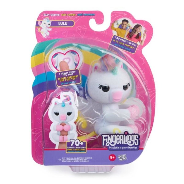 Fingerlings Lulu Baby Unicorn multifärg