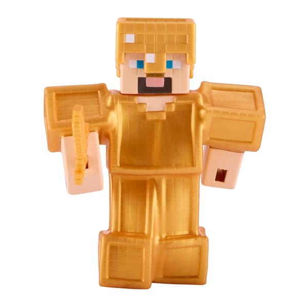 Goo Jit Zu Minecraft Squishy Gold Armor Steve multifärg