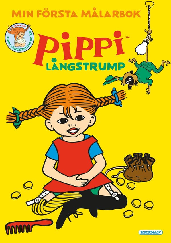 Pippi Min Första Målarbok multifärg
