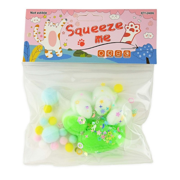 Squishy Cat Paw 7cm Gul Gul
