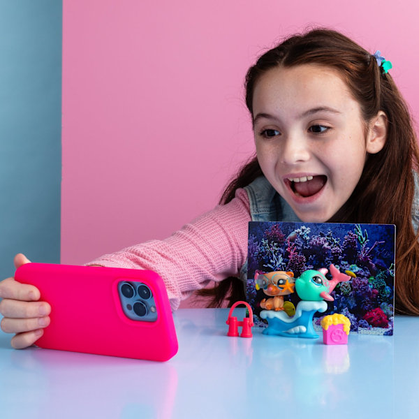 Littlest Pet shop Petfluencer Pair Shell-Fie Fun multifärg