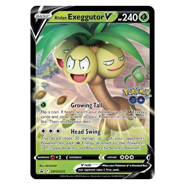 Pokemon GO V Box Alolan Exeggutor multifärg