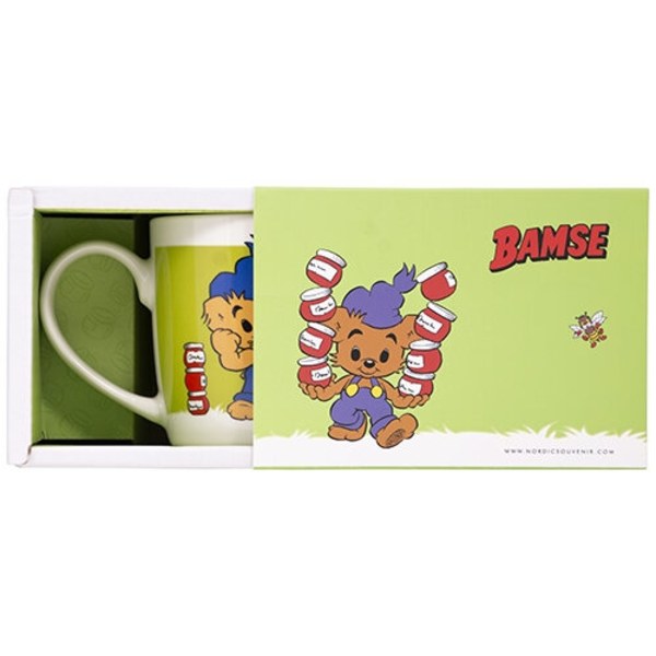 Bamse Mugg Bamse med dunderhonung Grön multifärg
