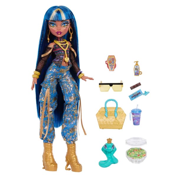 Monster High Docka Cleo De Nile med tillbehör multifärg