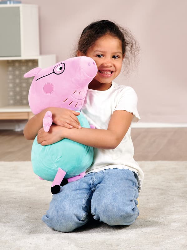 Greta Gris Mjukdjur Pappa Gris 37cm multifärg