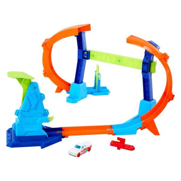 Hot Wheels Stunt Tracks Corkscrew Jump Champion multifärg
