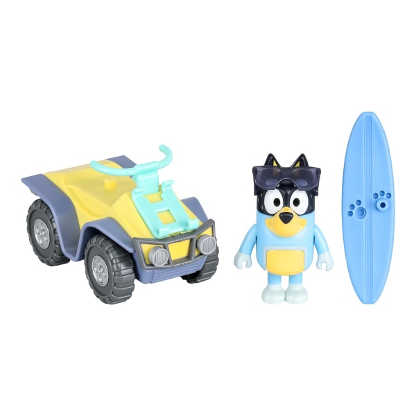 Bluey Figur och fordon Beach Quad multifärg