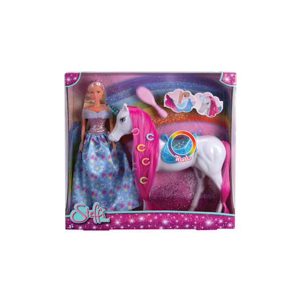Steffi Love Sparkle Unicorn med docka multifärg