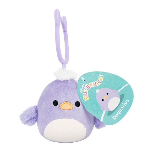 Squishmallows 9cm Clip On Daquarius multifärg