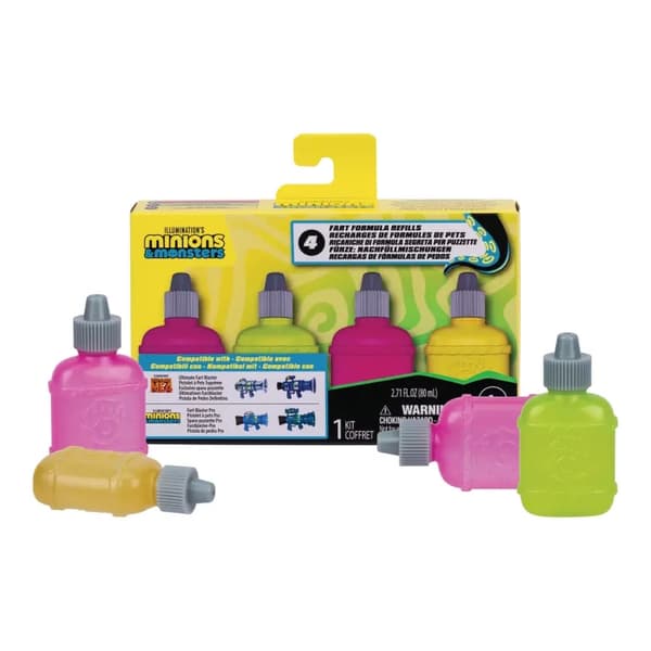 Minions Fart Blaster Refill 4-pack multifärg