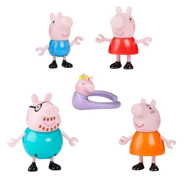 Greta Gris Familj Figurer 5-pack multifärg