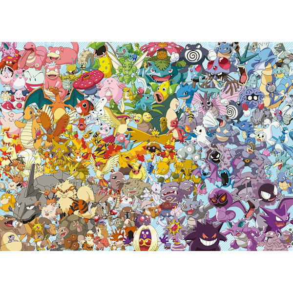 Pokemon Challenge Pussel 1000 bitar multifärg