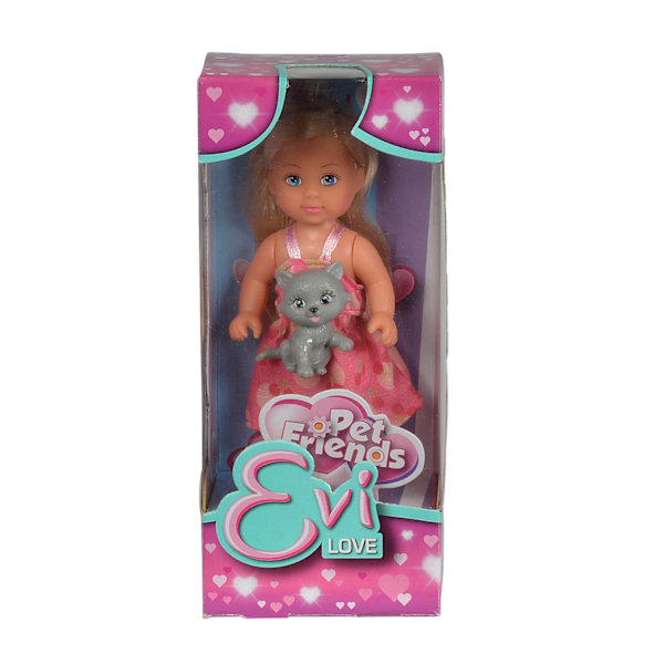 Evi Love Pet Friends Docka med husdjur Katt MultiColor Katt