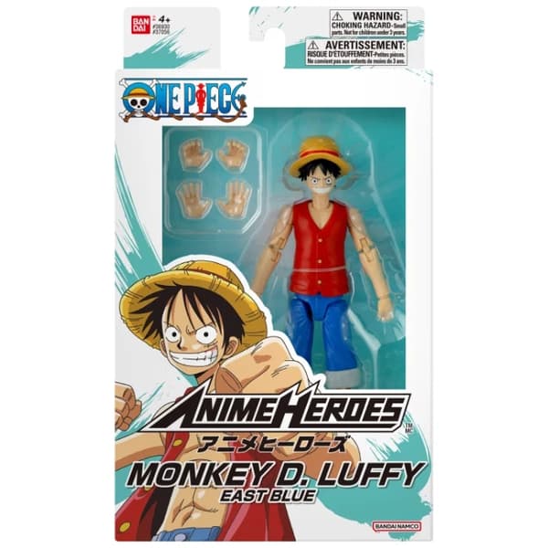 Bandai One Piece Anime Heroes Monkey D. Luffy East Blue multifärg