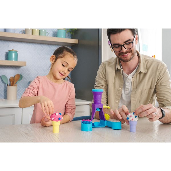 Kinetic Sand Soft Serve Station Lekset multifärg