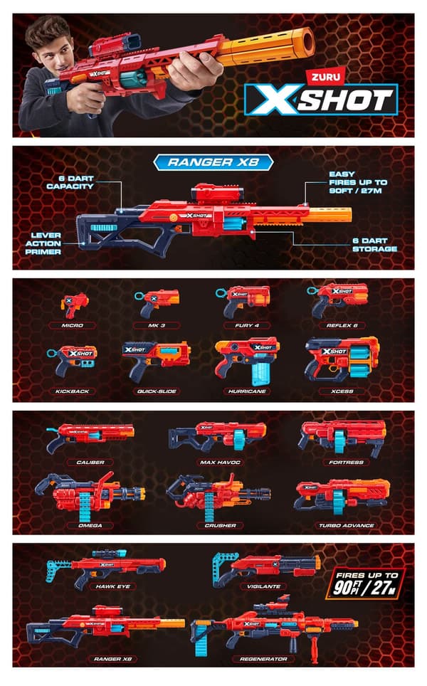 X-Shot Excel Ranger X8 multifärg