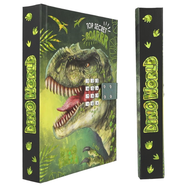 Dino World Dagbok med kod & ljud Top Secret multifärg