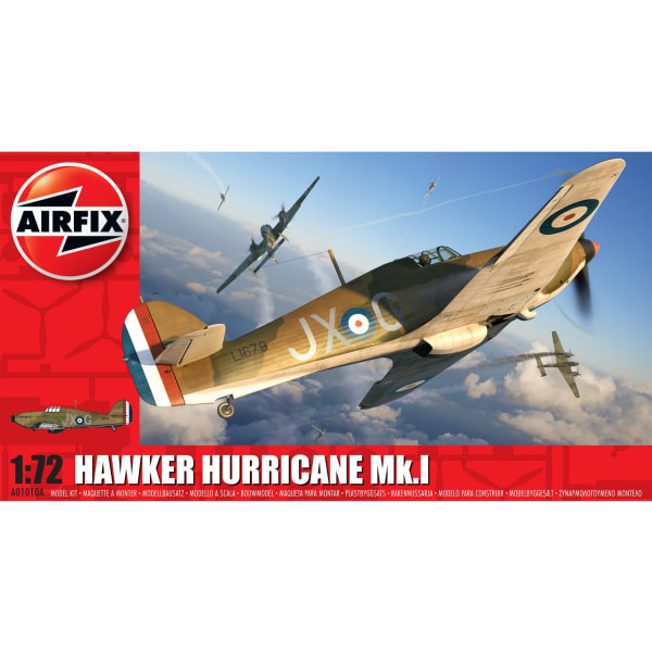 Airfix Hawker Hurricane Mk.I 1:72 Modellbyggsats multifärg
