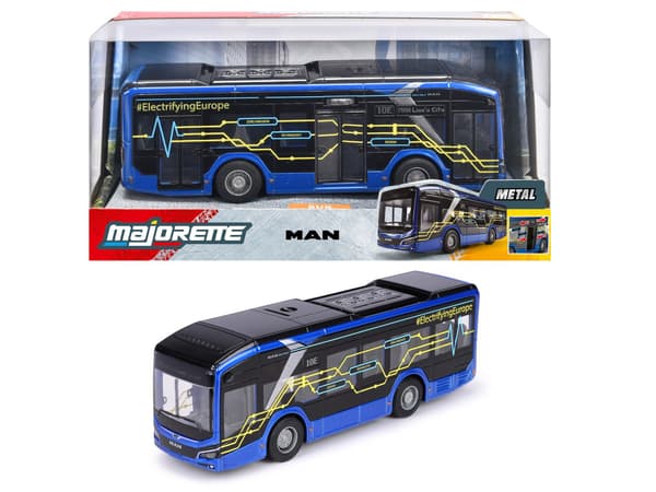 Majorette MAN Lion's City 10 E Buss Metall multifärg