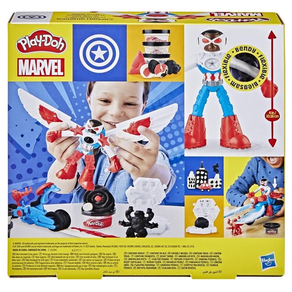 Play-Doh Marvel Captain America Moto-slicer multifärg