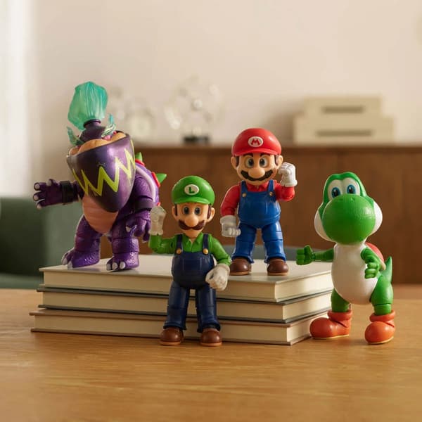 Mario Galaxy Movie Figurer 4-pack multifärg