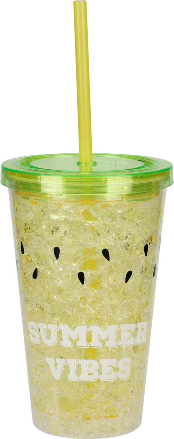 Mugg Kylbar med sugrör 500ml Summer Vibes multifärg