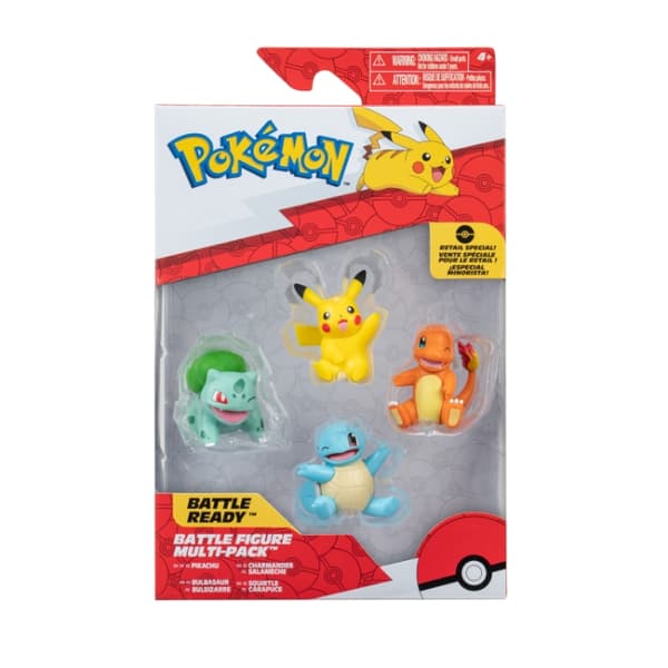 Pokemon Battle Figure Multi-Pack 4-pack multifärg