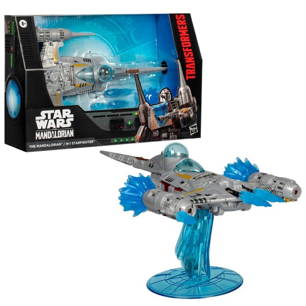 Transformers Star Wars The Mandalorian N-1 Starfighter multifärg