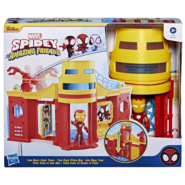 Spidey Amazing Friends Iron Mans Stark Tower Lekset multifärg