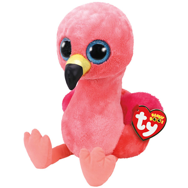 TY Beanie Boos Gilda Rosa Flamingo L multifärg