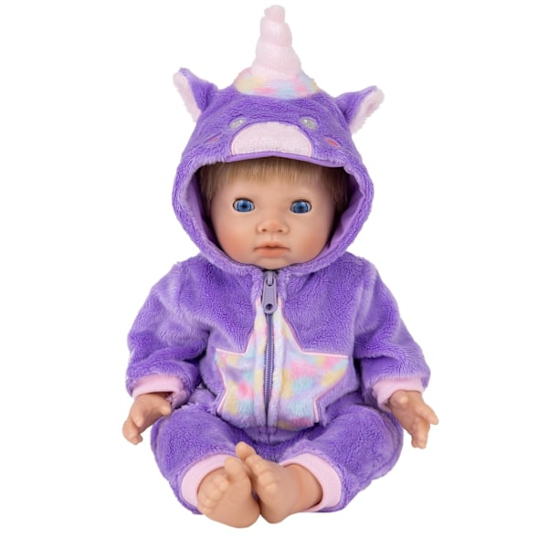 Tiny Treasures Unicorn All-In-One Outfit Dockkläder Lila