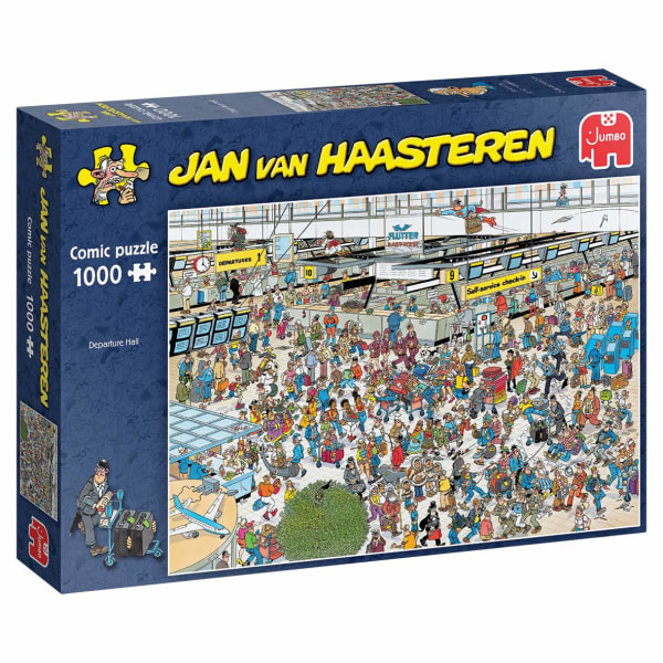 Jan Van Haasteren Departure Hall  Pussel 1000 bitar 81915 multifärg