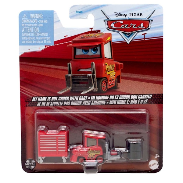 Disney Cars 1:55 My Name Is Not Chuck With Cart multifärg