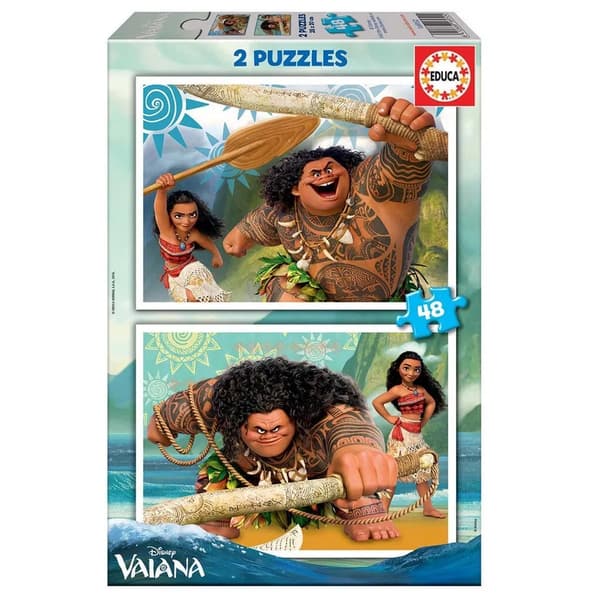 Educa Vaiana Pussel 2x48 bitar MultiColor