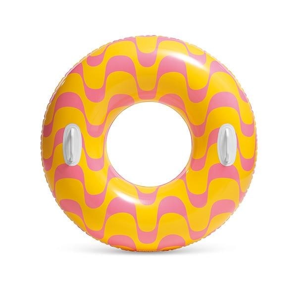 INTEX Stargaze Badring med handtag Gul & Rosa multifärg