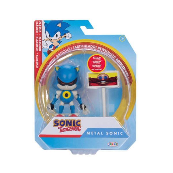 Sonic Figur 10cm Sonic with Goal Post multifärg