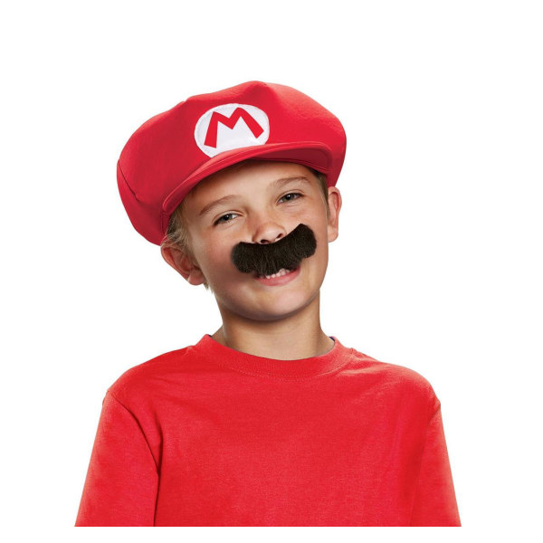 Super Mario Utklädning Keps och Mustasch multifärg