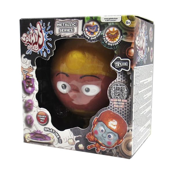 Splats Head Metallic Guld