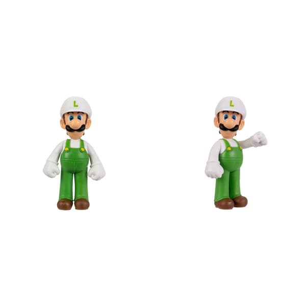 Super Mario Figur 5cm W58 Fire Luigi multifärg