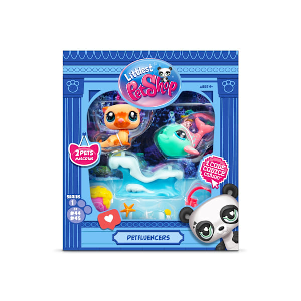 Littlest Pet shop Petfluencer Pair Shell-Fie Fun multifärg