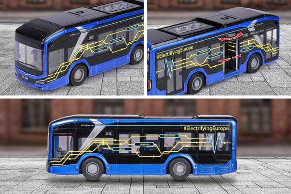 Majorette MAN Lion's City 10 E Buss Metall multifärg